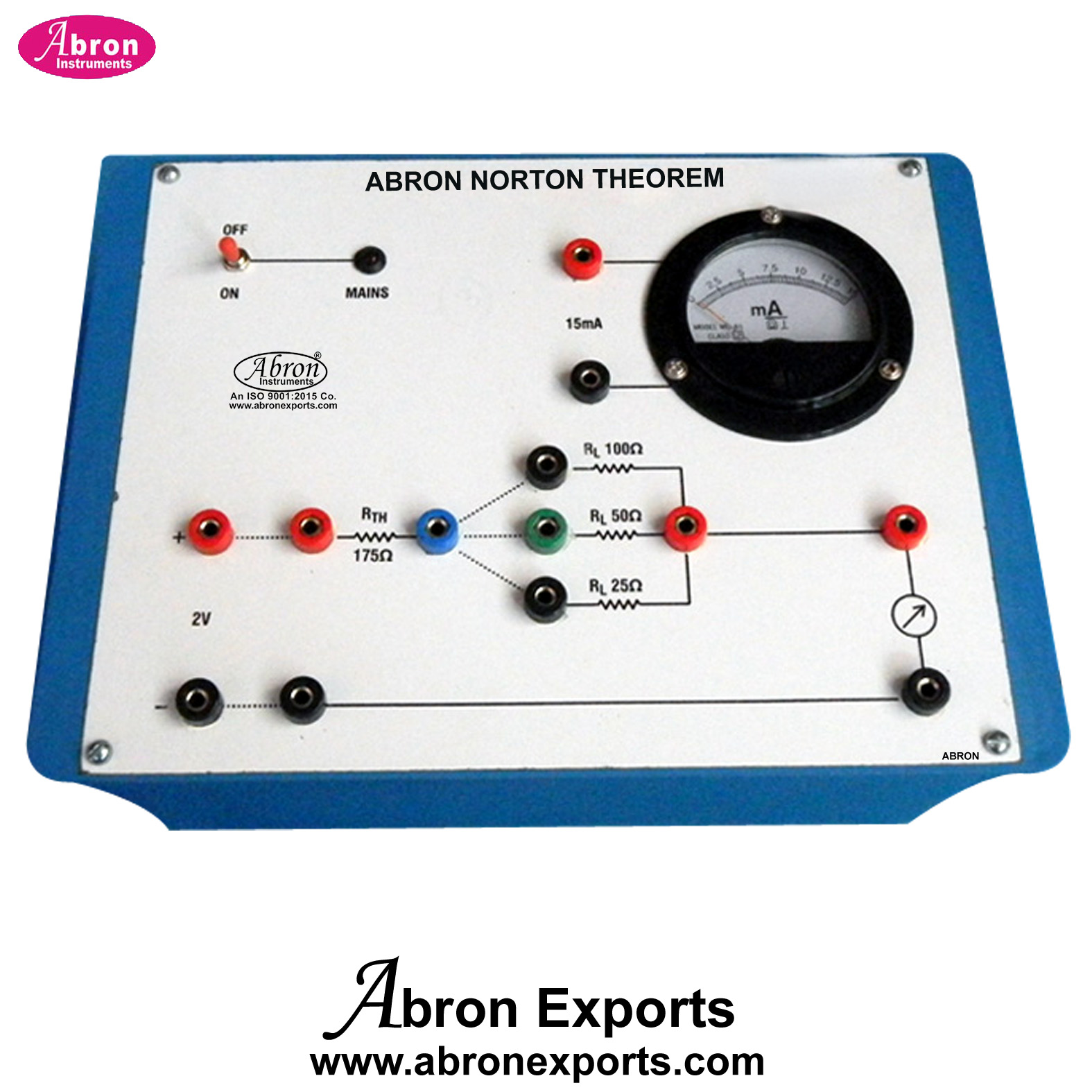Study Theorem Nortons Theorem With Power Supply 1 Meter Electronic Trainer Kit Abron AE-1430NO1 